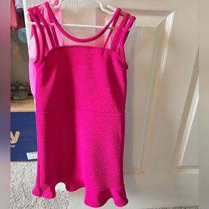 Place Kids Dress in Bright Pink